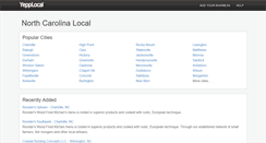 Desktop Screenshot of nc.yepplocal.com